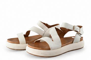 Nelson Sandalen in maat 38 Wit, Verzenden, Wit, Sandalen of Muiltjes, Nelson