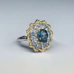 Sans prix de réserve - Bague Argent 925 naturel Topaze