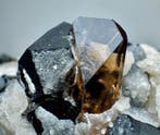 Incroyable topaze couleur miel Cristal sur quartz- 242 g