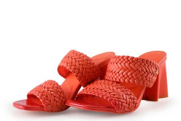 Mexx Muiltjes in maat 37 Oranje, Kleding | Dames, Schoenen, Mexx, Verzenden, Oranje, Zo goed als nieuw
