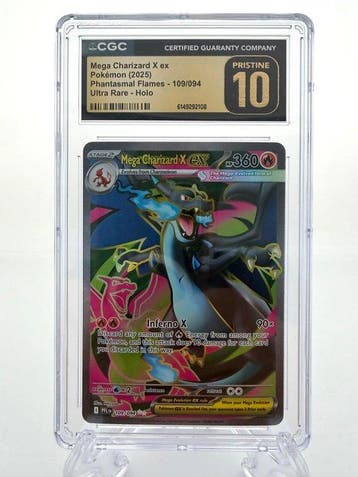 Pokémon - 1 Graded card - Mega Charizard X ex - Phantasmal, Nieuw