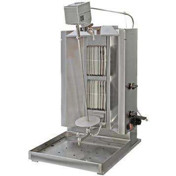 Dönergrill | Gas | 2 Branders | 6kW (2x 3kW) | Rotatiemotor, Verzenden