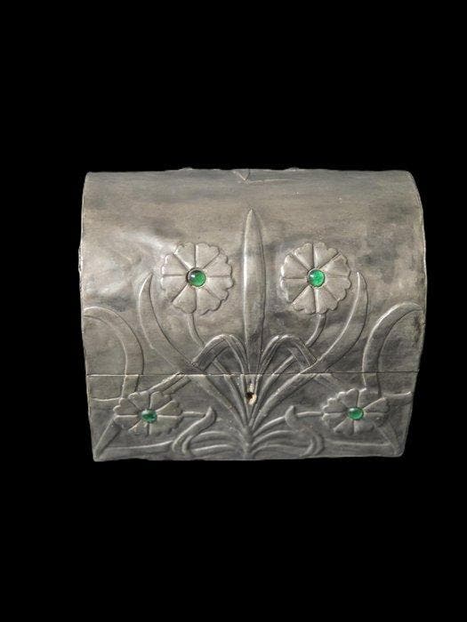 Boîte à bijoux - Étain - Art Nouveau, Antiek en Kunst, Kunst | Designobjecten