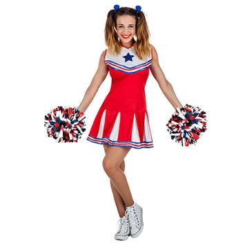 Cheerleader Jurk Dames, Verzenden, Nieuw