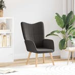 vidaXL Fauteuil Donkergrijs 62 x 67 x 95,5 cm Sherpa Stof, Verzenden, Nieuw