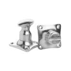 WC slot draaiknop mat nikkel - retro jaren 30 toilet badk..., Ophalen of Verzenden, Slot