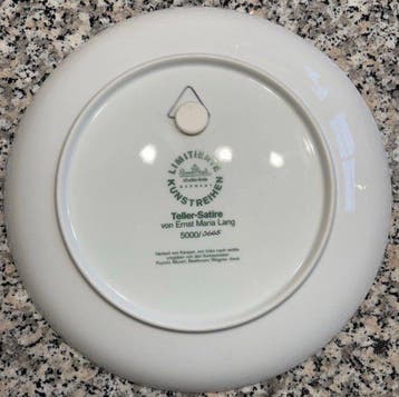 Rosenthal - Ernst Maria Lang - Assiette - Porcelaine -