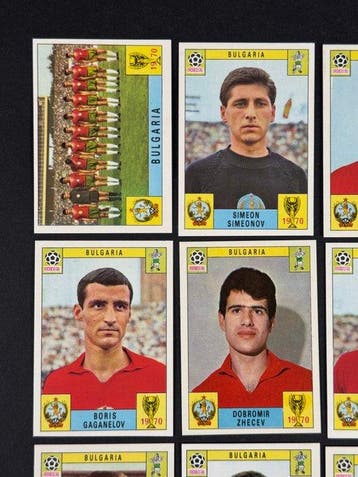 1970 Panini Mexico 70 World Cup, - Bulgaria complete team -, Nieuw
