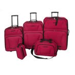 vidaXL Reisbagage set rood 5-delig, Verzenden