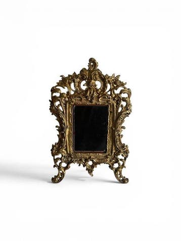 Bronze de Paris - Tafelspiegel- rocaille - Brons - Bronzen, Antiek en Kunst