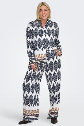 ONLY Eco broek aop48Maat 46/48 (XL) of groter, Kleding | Dames, Verzenden, Nieuw, Maat 46/48 (XL) of groter, Overige kleuren