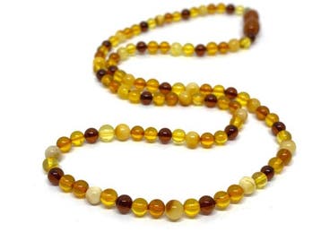 Gouttes baignées par le soleil - Collier de perles rondes, Verzamelen