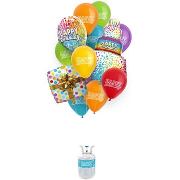 Helium Tank Happy Birthday 18 delig, Verzenden, Nieuw