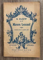 Giacomo Puccini - Rare First Edition Manon Lescaut - 1893, Antiquités & Art