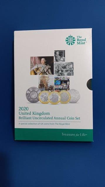 Verenigd Koninkrijk. 2020, UK annual coin set, Royal Mint