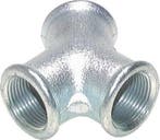 Rp 3/8'' Verzinkt Gietijzeren Y-stuk 25 Bar, Verzenden