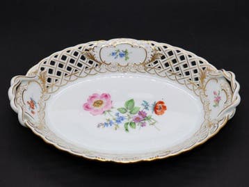 Meissen - Beeldje - Meissen - Durchbruchschale Deutsche