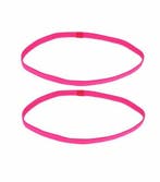 Haarband Sport 1cm - Elastiek - Anti-slip - Fuchsia roze -