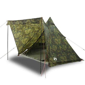 Camouflage Tipitent (6p) - De ultieme festivaltent voor e..., Caravans en Kamperen, Verzenden, Zo goed als nieuw, Tot en met 6