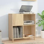 vidaXL Platenkast 84,5x38x89 cm bewerkt hout sonoma, Verzenden