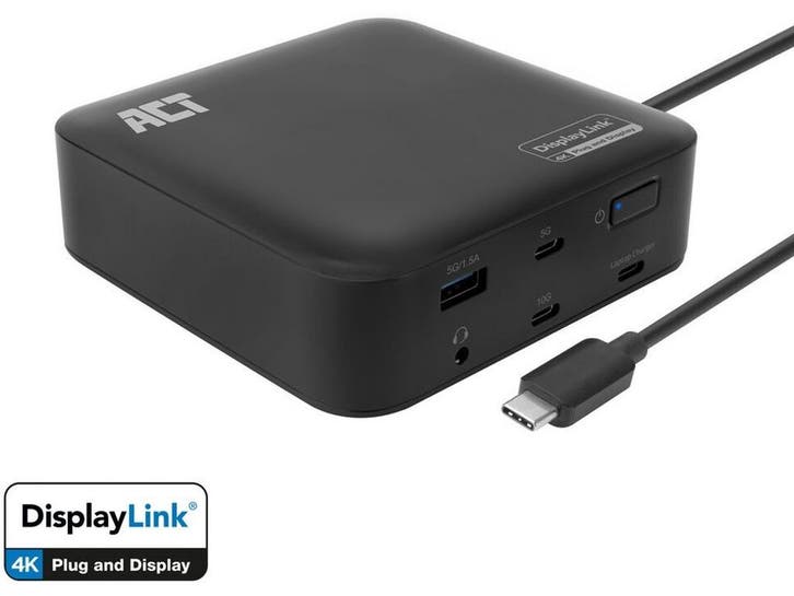 ACT AC7150 - USB-C Docking Station - 2x 4K HDMI/DisplayPort, Informatique & Logiciels, Ordinateurs & Logiciels Autre, Envoi
