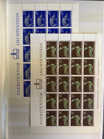 Liechtenstein 1971/1974 - Uitgebreide verzameling van alle, Gestempeld