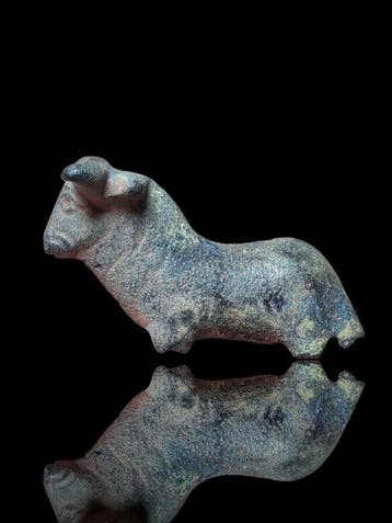 Oud-Romeins Brons Rare Legion Bull Figure (Zonder