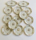 Ulim Limoges France - Dessertservies (13) - Porselein -, Antiek en Kunst