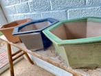 Bonsai potten 3 stuks - Hoogte (boom): 0 cm - Diepte (boom):, Antiek en Kunst