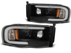 Koplampen | Dodge Ram 2002-2006 | Tube Light zwart, Verzenden