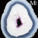 Superbe tranche de géode - Chalcedoine, Quartz et Améthyste