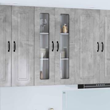 vidaXL Vaatwasserpaneel Kalmar Beton Grijs 60 x 31 x 100 cm, Verzenden