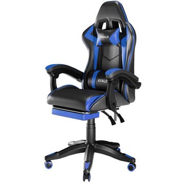 Avalo Gaming Stoel - Zwart/Blauw, Verzenden