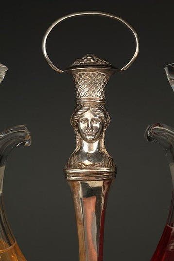 Jean Baptiste Potot - Standaard - .950 zilver, Antiek en Kunst