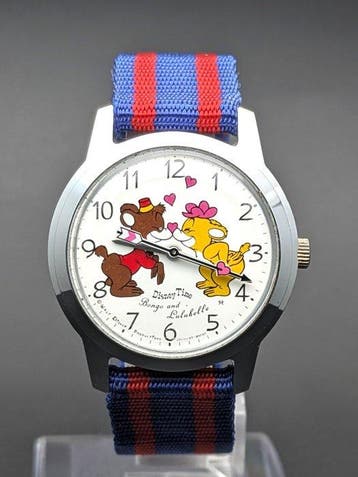 Seiko Disney Time - Bongo & Lulubelle - Original Strap - 70s, Nieuw