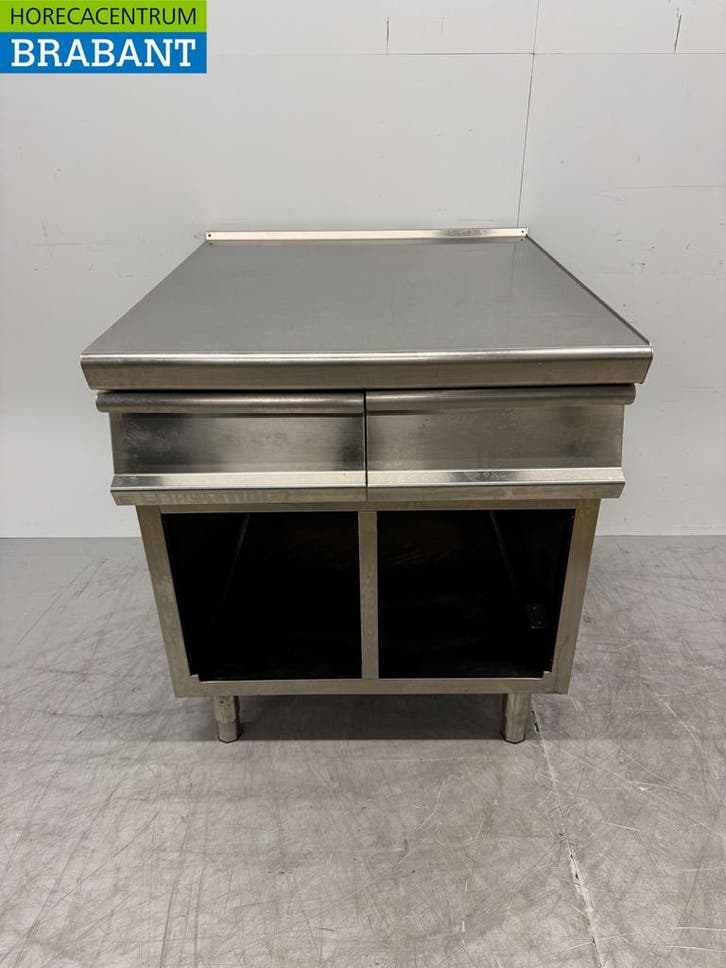 Acier inoxydable Gico Meuble de travail Meuble neutre avec 2, Articles professionnels, Horeca | Autre, Envoi