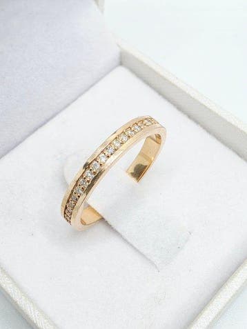 Zonder minimumprijs - Ring Zilver - 0.29ct. tw. Diamant