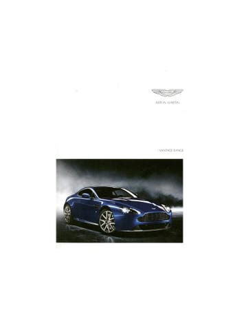 2011 ASTON MARTIN VANTAGE PROGRAMMA BROCHURE ENGELS