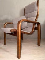 Swedese - Yngve Ekström - Fauteuil - Textiel, Teak - Lamello