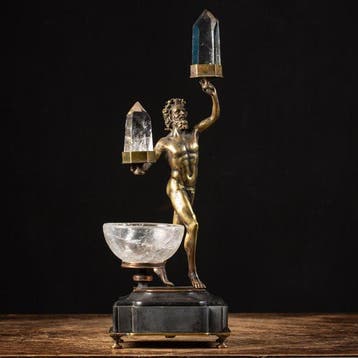 sculptuur, Il Fauno - 37 cm - Bronzen sculptuur - Dansende