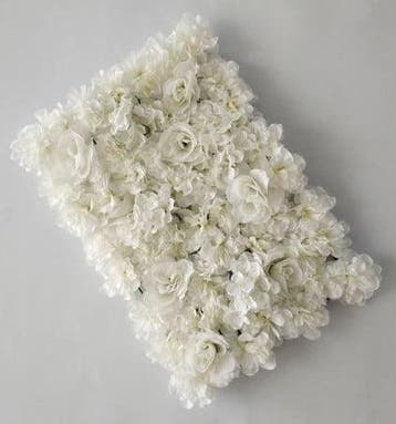 Flowerwall 40x60 cm 24 Wit Kant en Klaar, Nieuw