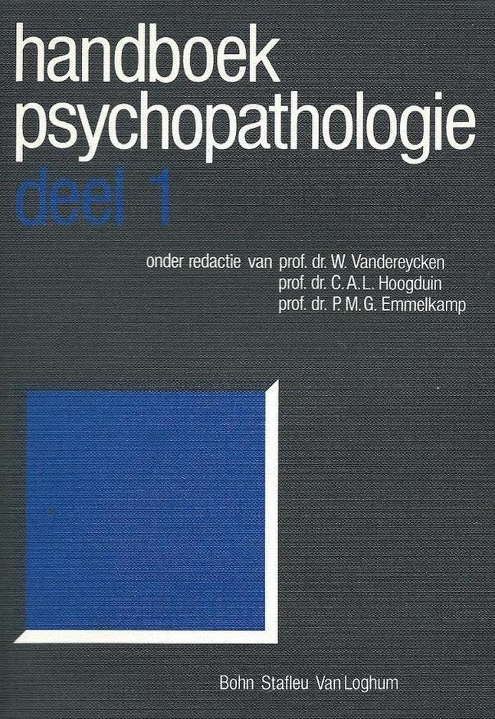 HANDBOEK PSYCHOPATHOLOGIE DL.1 9789036801928 VANDEREYCKEN, Boeken, Psychologie, Gelezen, Verzenden