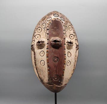 Prachtig masker - Lega - DR Congo (Zonder minimumprijs), Antiquités & Art