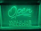 Walk-in welkom neon bord lamp LED verlichting reclame lichtb, Verzenden, Nieuw