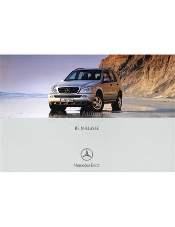 2001 MERCEDES BENZ M KLASSE BROCHURE NEDERLANDS