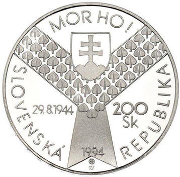 Slowakije. 200 Korún 1994 - PCGS MS67