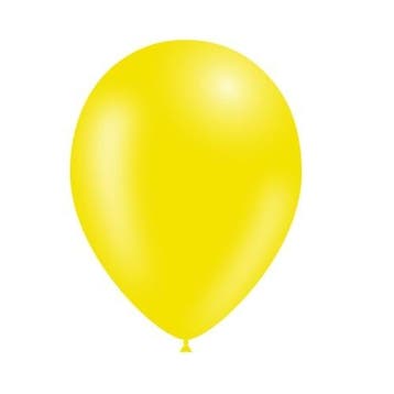 Lichtgele Ballonnen 25cm 50st, Verzenden