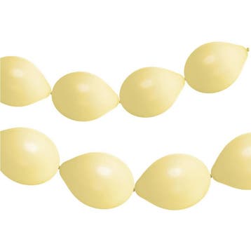 Lichtgele Ballonnenslinger Powder Yellow 3m 8st, Verzenden, Nieuw
