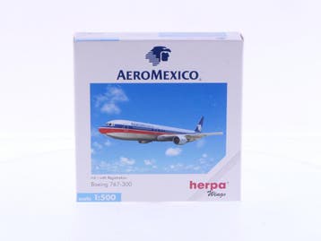 Schaal 1:500 Herpa 502870 AeroMexico Boeing 767-300 Reg.N..., Hobby & Loisirs créatifs, Modélisme | Avions & Hélicoptères, Ophalen of Verzenden