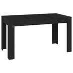 Eettafel 140cm Zwart - 54% Korting! Retour deal, Huis en Inrichting, Tafels | Eettafels, Overige materialen, Gebruikt, 100 tot 150 cm